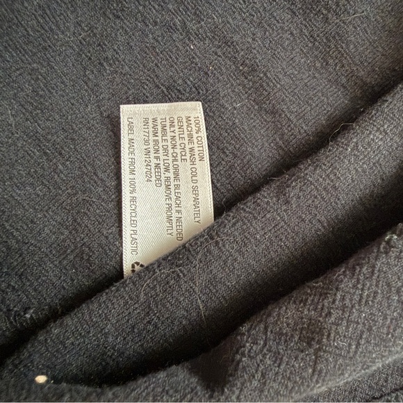 Universal Thread Black Cotton Midi Dress - Tie Back & Cutout - Size Medium - Picture 6 of 6